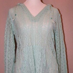 Womans Teal EMPYRE Pullover Hoodie Size S